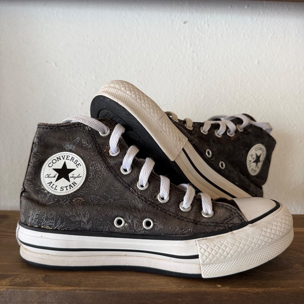 Converse Chuck Taylor All Star EVA Lift Hi Floral Youth Size 3 Platform